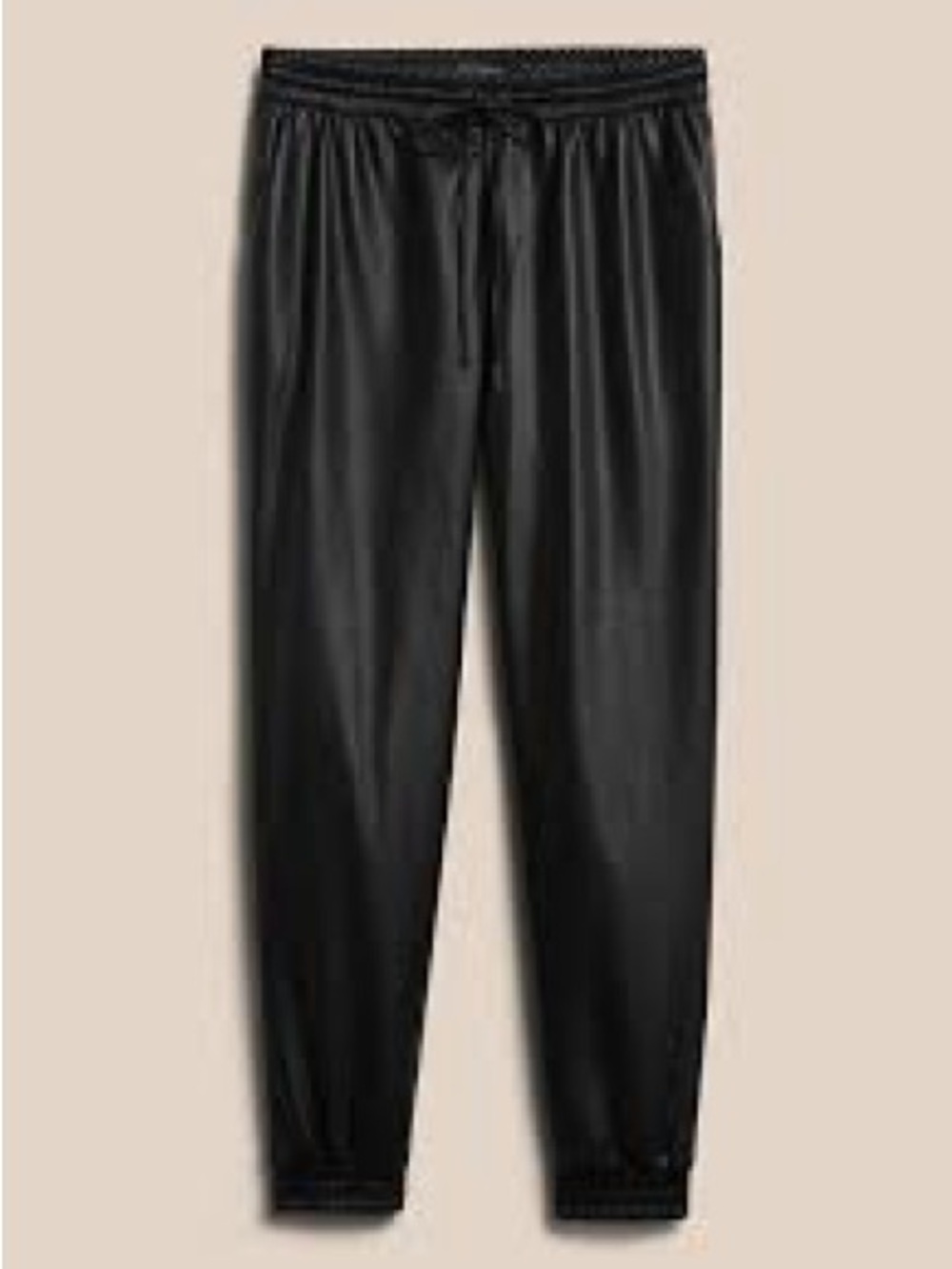 Banana Republic Womens Faux leather joggers CS